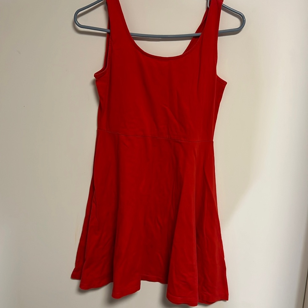 Red Flowy Dress